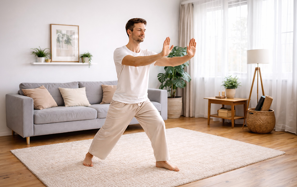 5 Simple Qigong Tai Chi Exercises You Can Do at Home in Less Than 10 Minutes